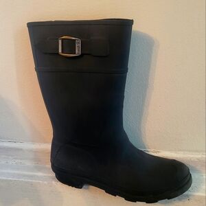 Kamik kids rain boots, simple black